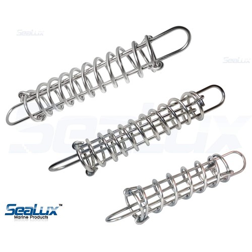 Boat Accessories for Aluminum Boat, 113mm Stainless Steel Mooring Line  Spring Shock Absorbing Multifunctional Marine Hardware for Boat Yacht Park
