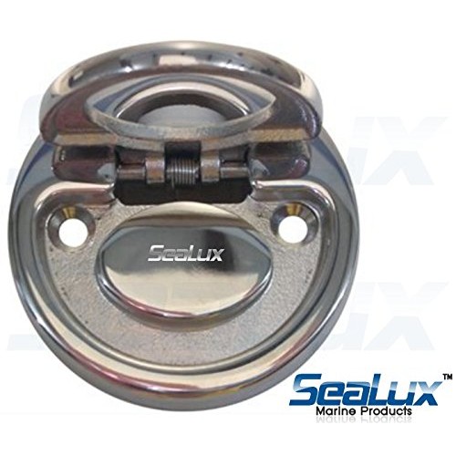 SeaLux Marine Hatch 316 Stainless Steel Round Spring Loaded Flush