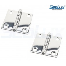 SeaLux Stainless Steel Large Heavy Duty Strap Hinges Overall