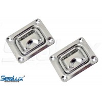 SeaLux Marine Hatch 316 Stainless Steel Round Spring Loaded Flush