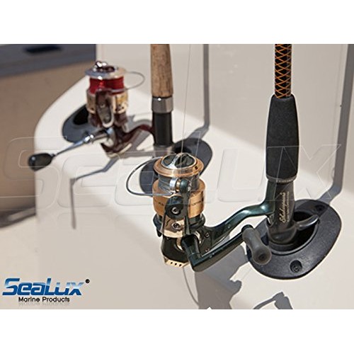 SeaLux 9-1/2 U.V. Stabilized Nylon 30 Degree Flush Mount Console Rod  Holders (2 pcs)