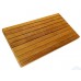 SeaLux Wall Mount Folding Shower Solid Teak Bench 24" x 13" in Teak Board Boat, Shower Room