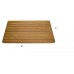 SeaLux Wall Mount 18" x 13" Folding Shower Solid Teak Board Bench for Boat, Shower Room, Steam and Sauna Room (No Open Slot)