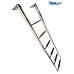 SeaLux Marine Stainless Steel Top Mount Wide Body 14" Center-to-Center, 6-Step Boat Ladder WIDE BODY OVER PLATFORM TELESCOPING Swim Ladder