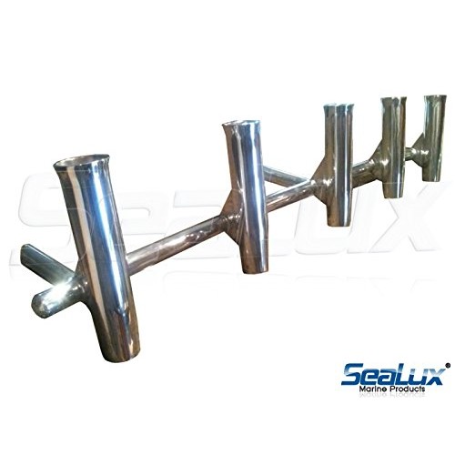 Sealux Marine Stainless Steel Flared Weld On Rod Holder L X Id White Liner